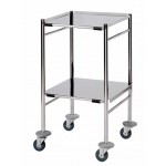 Surgical Trolley, 2 Removable reversible folded Stainless Steel Shelves CODE:-MMTRO001